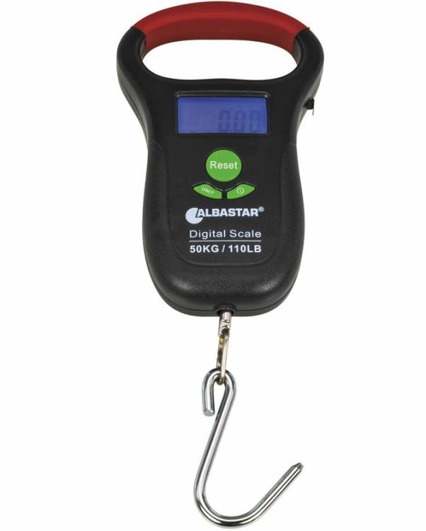 Obrázek k výrobku 50072 - ALBASTAR 8332050 Digitální rybářská váha do 50 kg s metrem