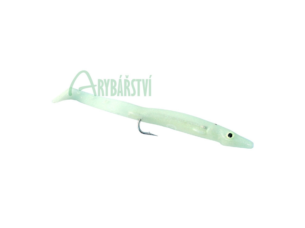Obrázek k výrobku 50163 - ALBASTAR Gumová nástraha Twirly Eel 14 cm Fluo-White