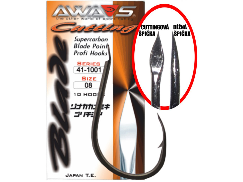 Obrázek k výrobku 63992 - AWA-SHIMA Háček Cutting Blade 1001 - Velikost č.: 1, Balení: 10 ks