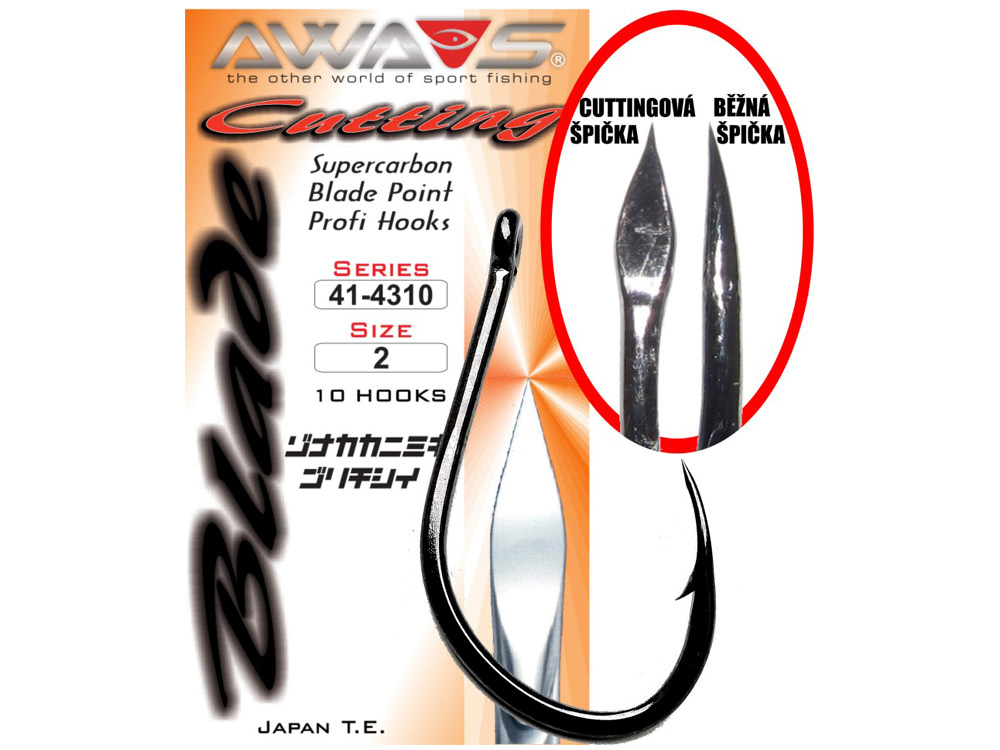 Obrázek k výrobku 64014 - AWA-SHIMA Háček Cutting Blade 4310 - Velikost č.: 5/0, Balení: 10 ks