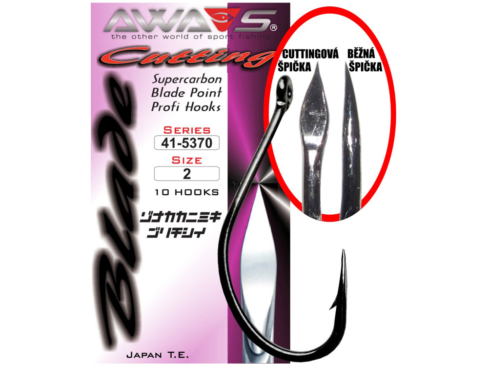Obrázek k výrobku 64019 - AWA-SHIMA Háček Cutting Blade 5370 - Velikost č.: 6, Balení: 10 ks