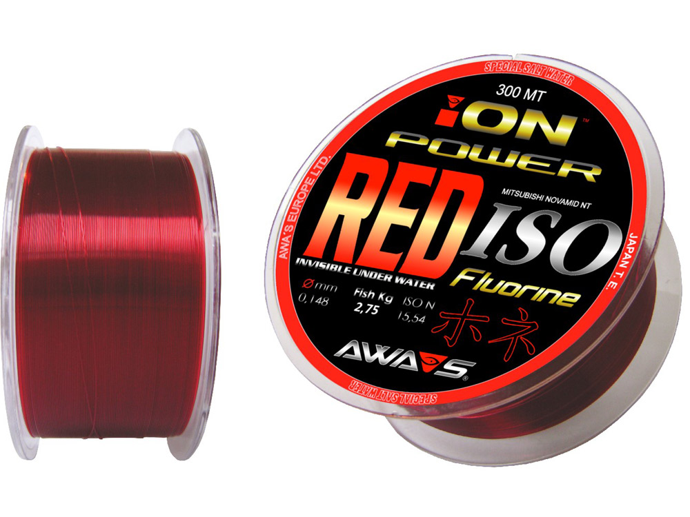 Obrázek k výrobku 64185 - AWA-SHIMA Vlasec ION POWER Red ISO - Průměr: 0.14 mm