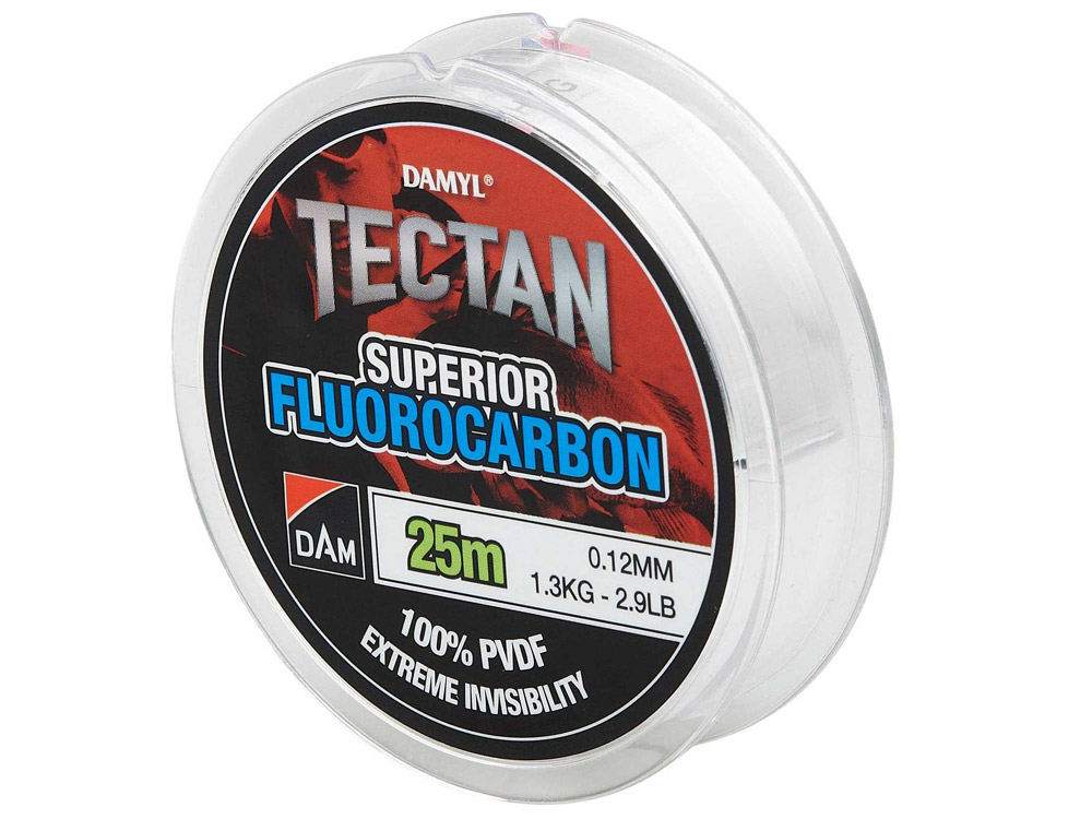 Obrázek k výrobku 65179 - DAM Tectan Superior Fluorocarbon 25 m - Průměr: 0.12 mm, Návin: 25 m, Nosnost: 2.9 lb
