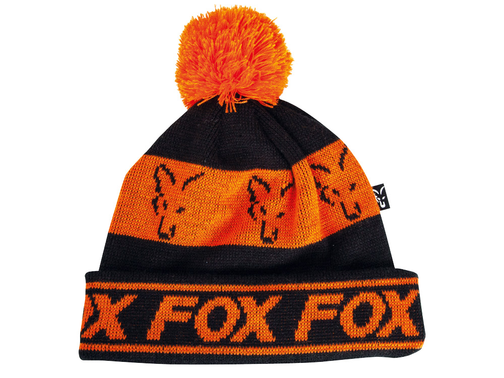 Obrázek k výrobku 71827 - FOX Čepice Black Orange Lined Bobble