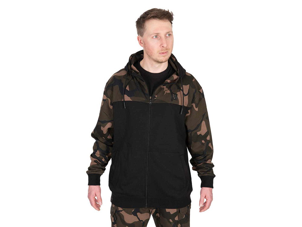 Obrázek k výrobku 73619 - FOX Mikina LW Black Camo Split Zip Hoody