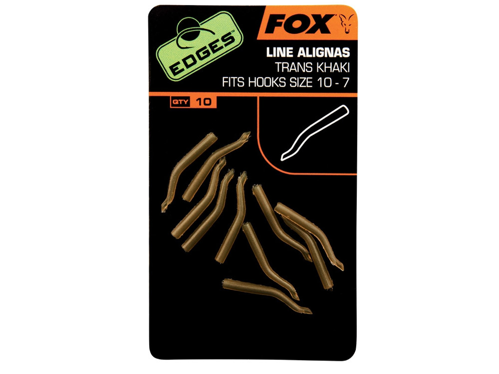 Obrázek k výrobku 65632 - FOX Rovnátko Háčku Edges Line Aligner Trans Khaki 10 ks - Velikost: 10-7