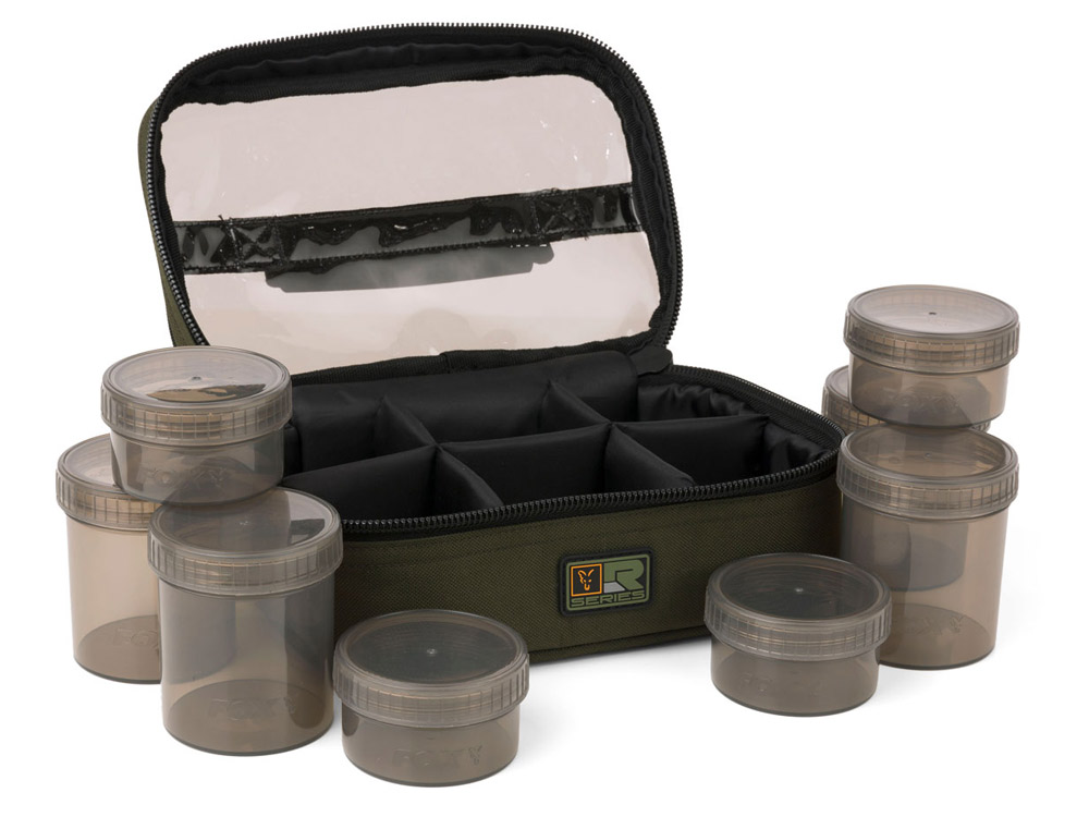 Obrázek k výrobku 53574 - FOX Taška na nástrahy R-Series Hookbaits Bag 8 Pots
