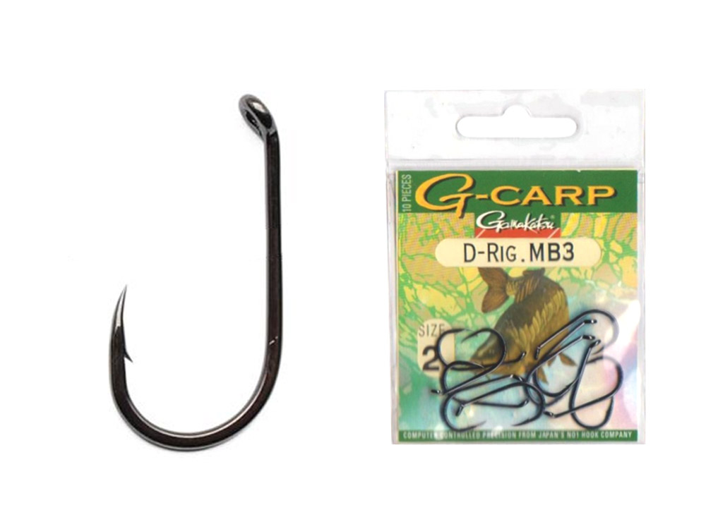 Obrázek k výrobku 65769 - GAMAKATSU Háček G-Carp D-Rig MB3 Hook - Velikost 2