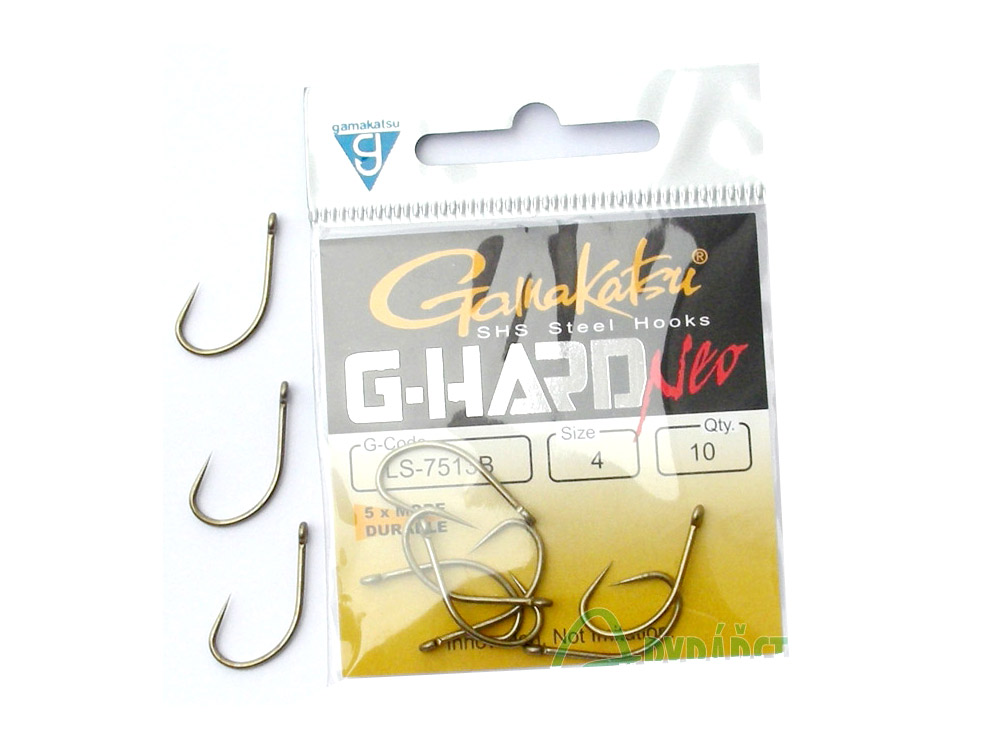 Obrázek k výrobku 65795 - GAMAKATSU Háček Hook G-Hard Neo Carp LS-7513B - Velikost č.: 14, Balení: 10 ks