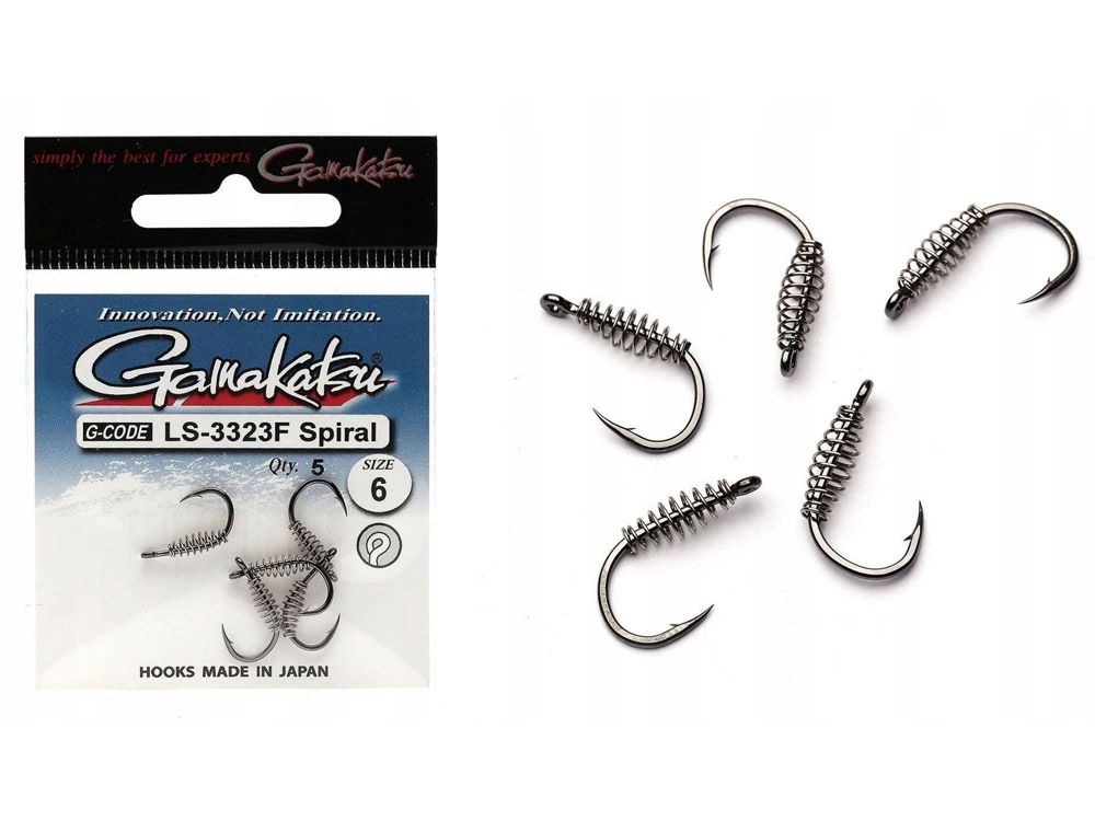 Obrázek k výrobku 65809 - GAMAKATSU Háček Hook LS-3323F Spiral - Velikost č.: 6, Balení: 5 ks