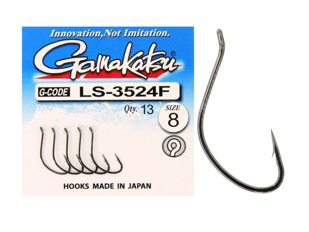 Obrázek k výrobku 65848 - GAMAKATSU Háček LS-3524F New Label Eyed Hooks Black - Velikost 10