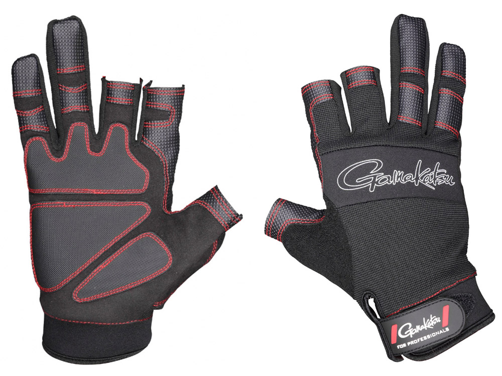 GAMAKATSU Rukavice Armor Gloves 3 Finger Cut XL - Arybářství