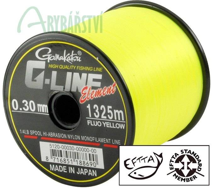 Obrázek k výrobku 54216 - GAMAKATSU Vlasec G-LINE Element Fluo Yellow