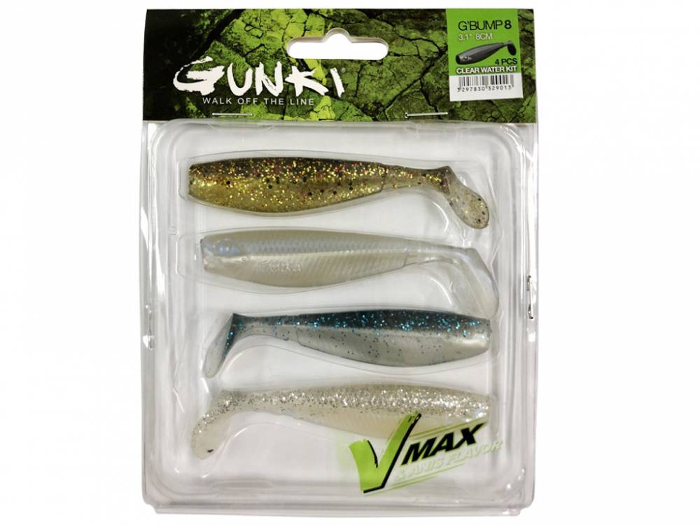 Obrázek k výrobku 63659 - GUNKI Gumová nástraha G Bump Clear Water Kit 8 cm 4 ks