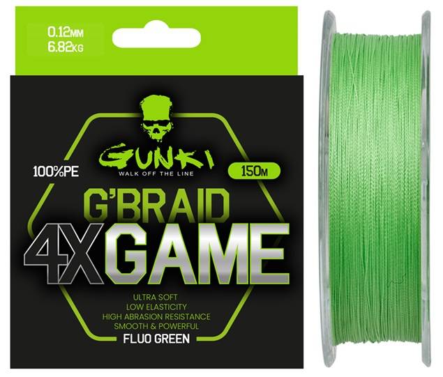Obrázek k výrobku 74153 - GUNKI Splétaná šňůra G Braid 4X Game 150m