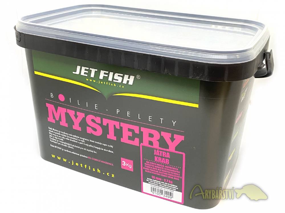 Obrázek k výrobku 63152 - JET FISH Boilie Mystery JÁTRA KRAB 16 mm 2.7 kg