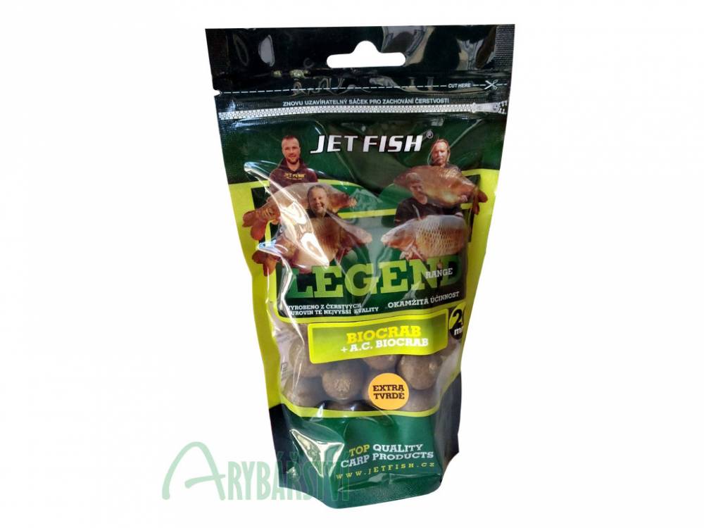 Obrázek k výrobku 54451 - JET FISH Boilies Extra Tvrdé Legend Range BIOKRAB 250 g