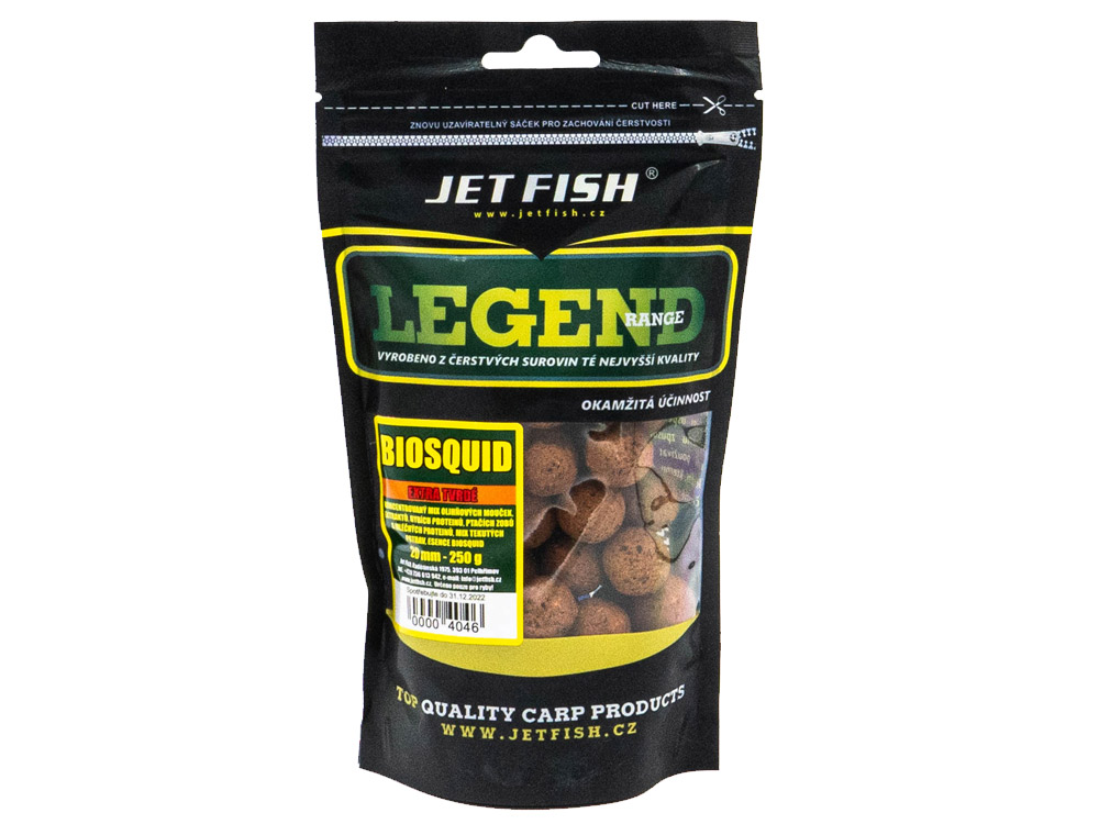 Obrázek k výrobku 66065 - JET FISH Boilies Extra Tvrdé Legend Range BIOSQUID 250 g - Průměr: 20 mm