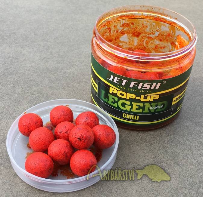 Plovoucí boilies Jet Fish Legend Range POP-UP CHILLI