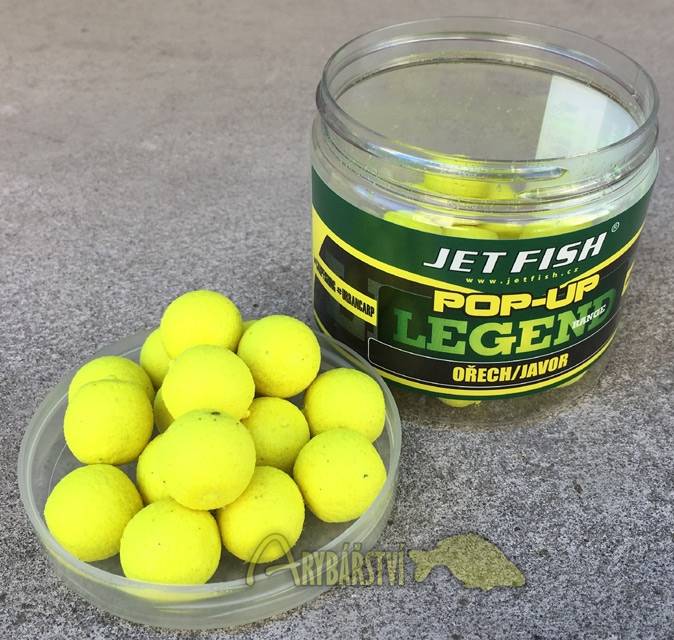 Plovoucí boilies Jet Fish Legend Range POP-UP OŘECH JAVOR