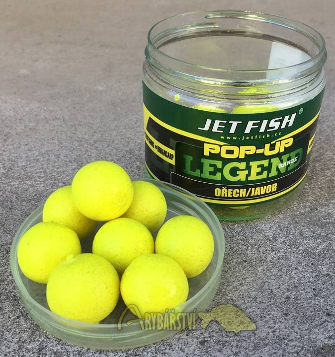 Plovoucí boilies Jet Fish Legend Range POP-UP OŘECH JAVOR