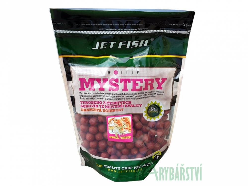JET FISH Boilies Mystery Krill Sépie 20 mm 1 kg