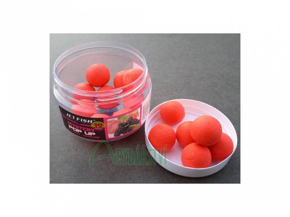 Obrázek k výrobku 54511 - JET FISH Boilies Mystery Pop-Up JAHODA MORUŠE 60 g