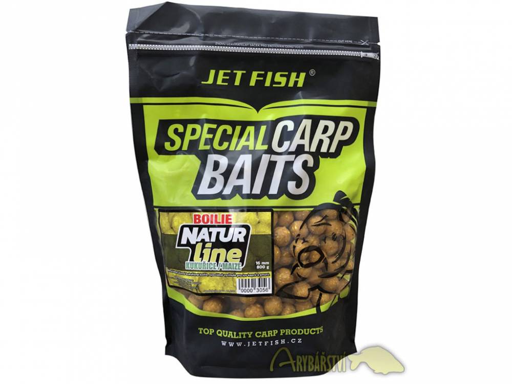 Obrázek k výrobku 54524 - JET FISH Boilies Natur Line 800 g 16 mm Kukuřice