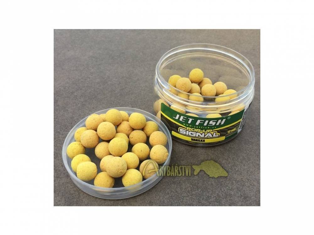 JET FISH Plovoucí Boilies Signal Pop-Up Vanilka 12 mm