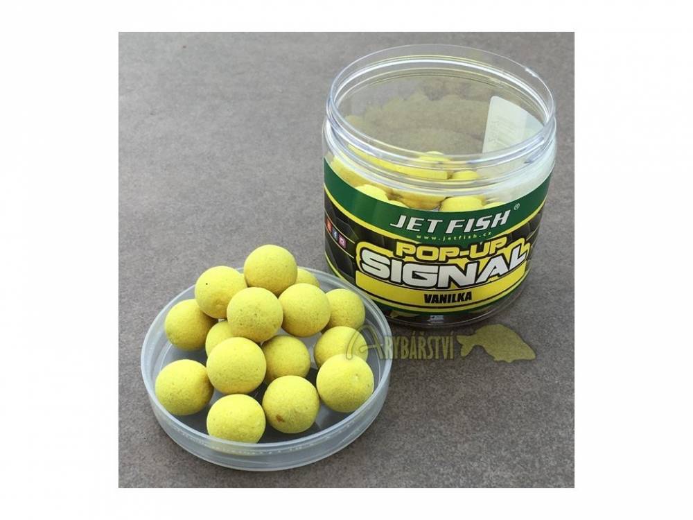 JET FISH Plovoucí Boilies Signal Pop-Up Vanilka 16 mm