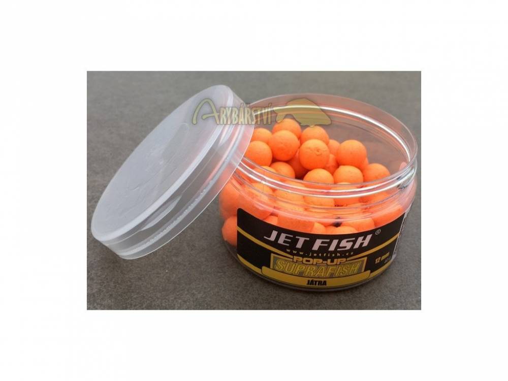 JET FISH Boilies Supra Fish Pop-Up JÁTRA 12 mm