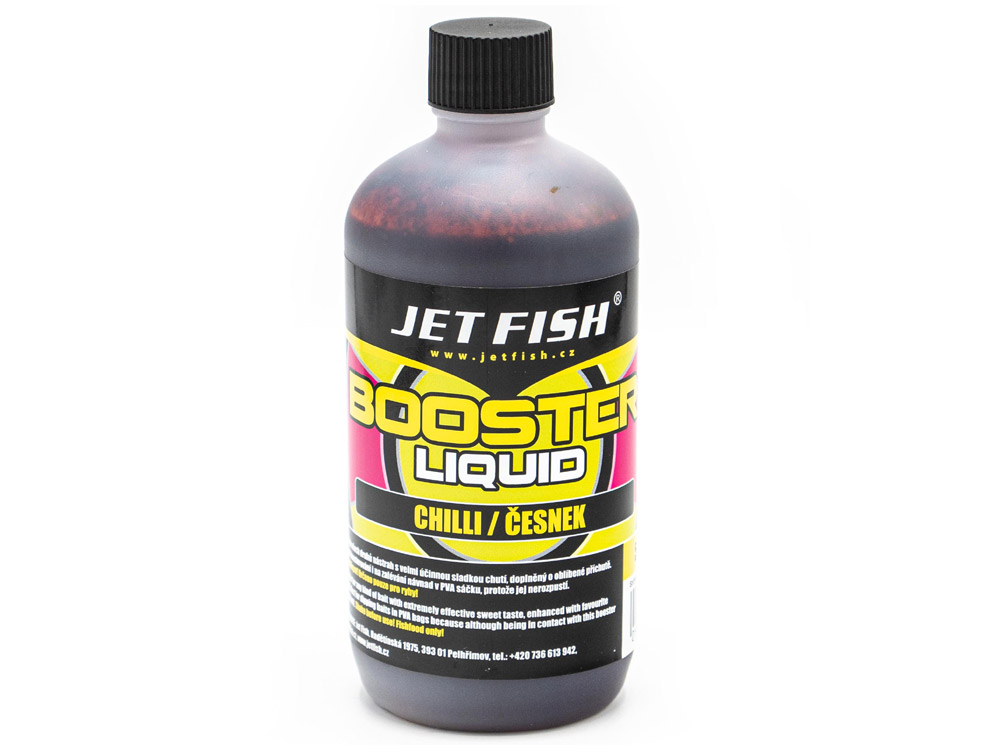 Obrázek k výrobku 72604 - JET FISH Booster Liquid 500 ml - Příchuť: Chilli Česnek