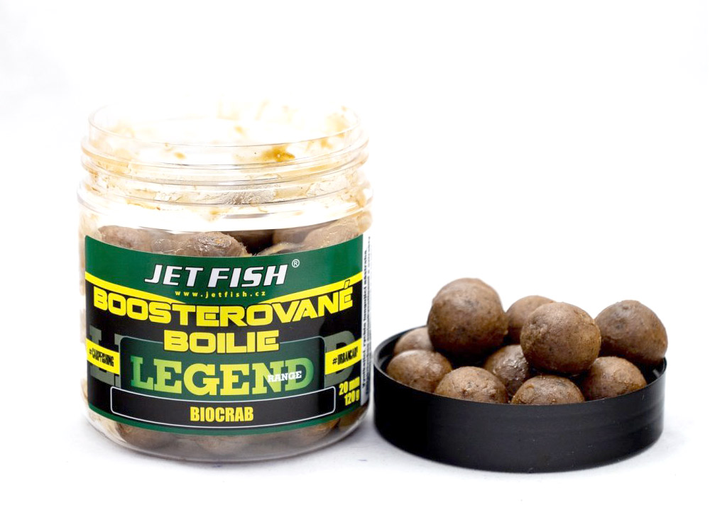 Obrázek k výrobku 66152 - JET FISH Boosterované boilie Legend Range 20 mm 250 ml - Příchuť: biocrab