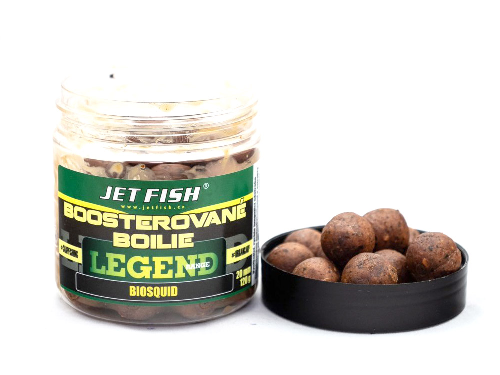 Obrázek k výrobku 66150 - JET FISH Boosterované boilie Legend Range 20 mm 250 ml - Příchuť: biosquid