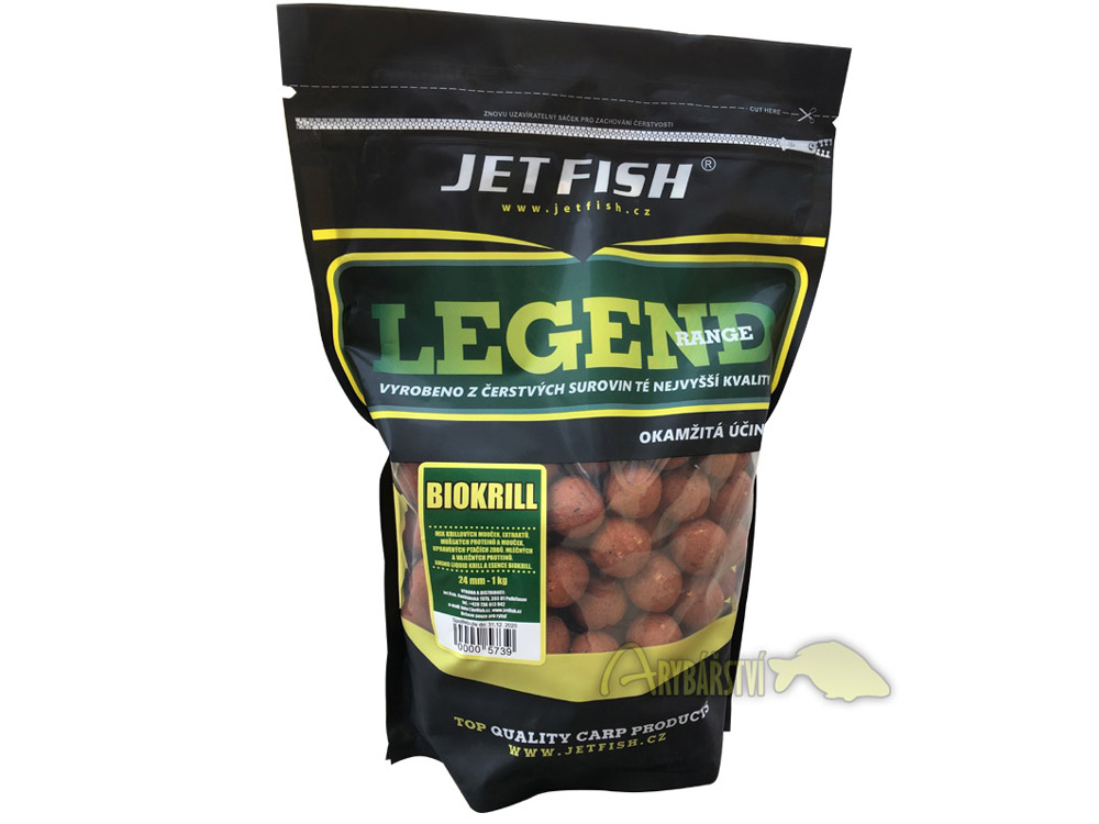 Obrázek k výrobku 71458 - JET FISH Legend Range Boilie BIOKRILL 3 kg