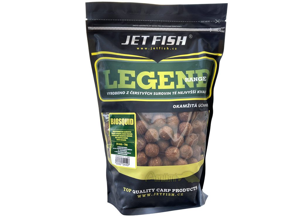 Obrázek k výrobku 66207 - JET FISH Legend Range Boilie BIOSQUID - Průměr: 20 mm, Balení: 1 kg