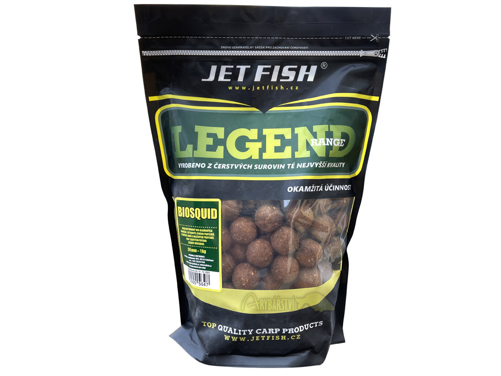 Obrázek k výrobku 71417 - JET FISH Legend Range Boilie BIOSQUID - Průměr: 24 mm, balení: 1 kg