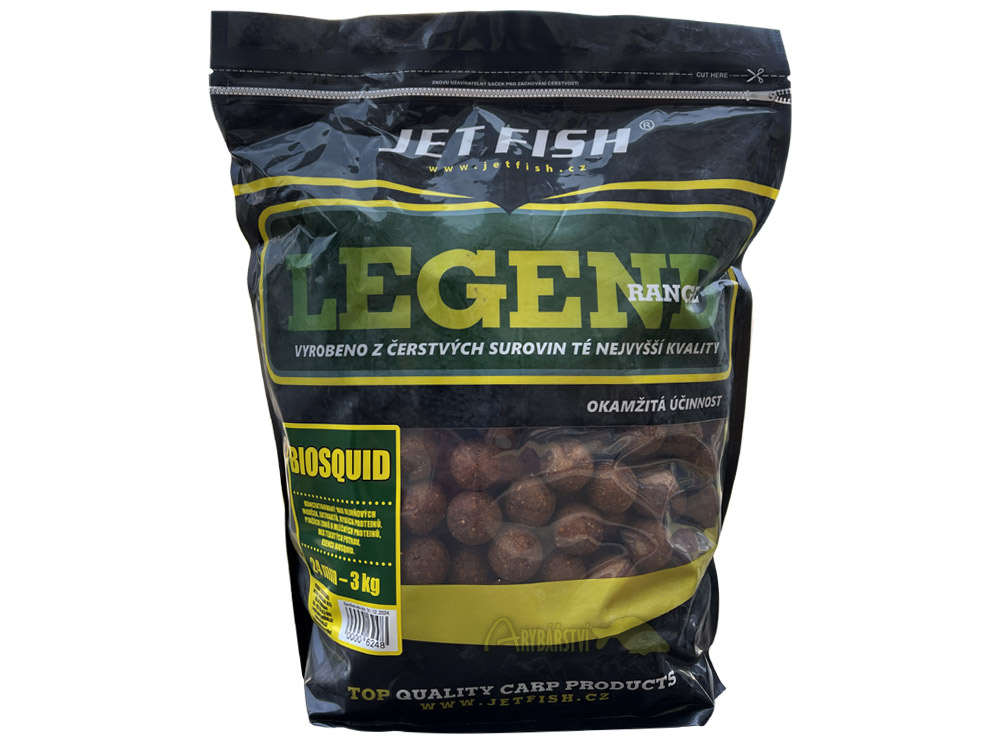 Obrázek k výrobku 71418 - JET FISH Legend Range Boilie BIOSQUID - Průměr: 24 mm, Balení: 3 kg