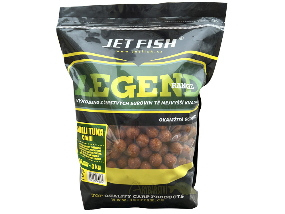 Obrázek k výrobku 72338 - JET FISH Legend Range Boilie CHILLI TUNA 3 kg - Průměr: 20 mm