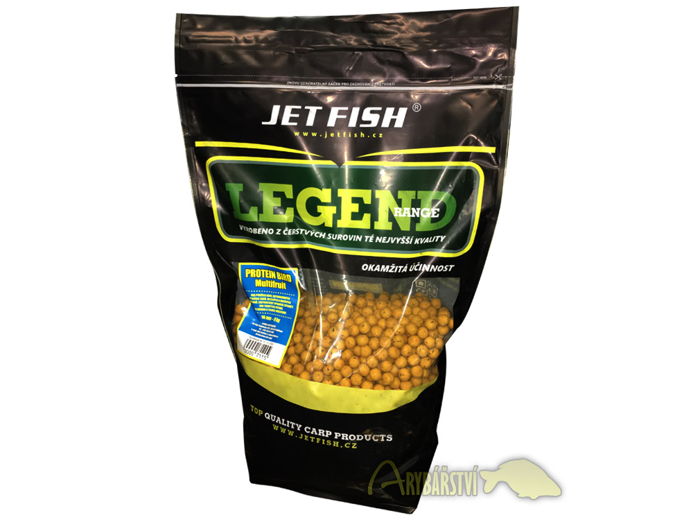 Obrázek k výrobku 70239 - JET FISH Legend Range Boilie Protein Bird Multifruit 9 kg 16 mm