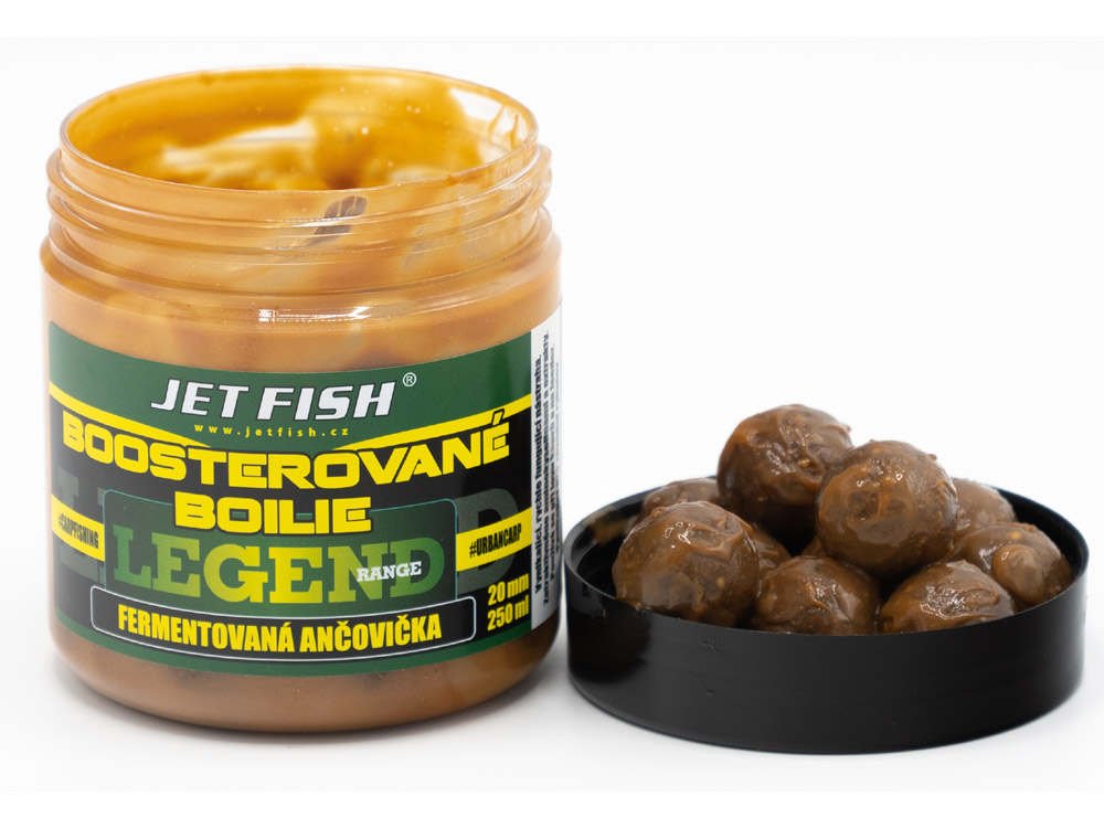 Obrázek k výrobku 71848 - JET FISH Legend Range Boosterované Boilie 250 ml Fermentovaná Ančovička