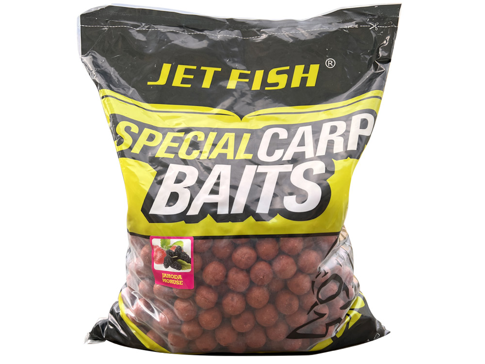 Obrázek k výrobku 71982 - JET FISH Mystery Boilie Jahoda Moruše 5 kg 24 mm