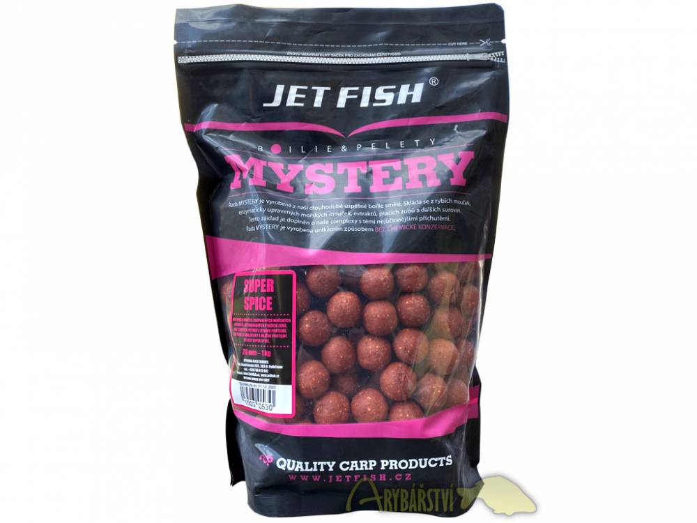Obrázek k výrobku 63377 - JET FISH Mystery Boilie SUPER SPICE - Průměr: 20 mm, Balení: 1 kg