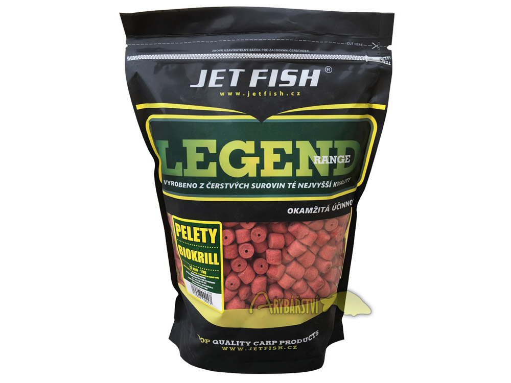 Obrázek k výrobku 66323 - JET FISH Pelety Legend Range 12 mm 1 kg - Příchuť: biokrill