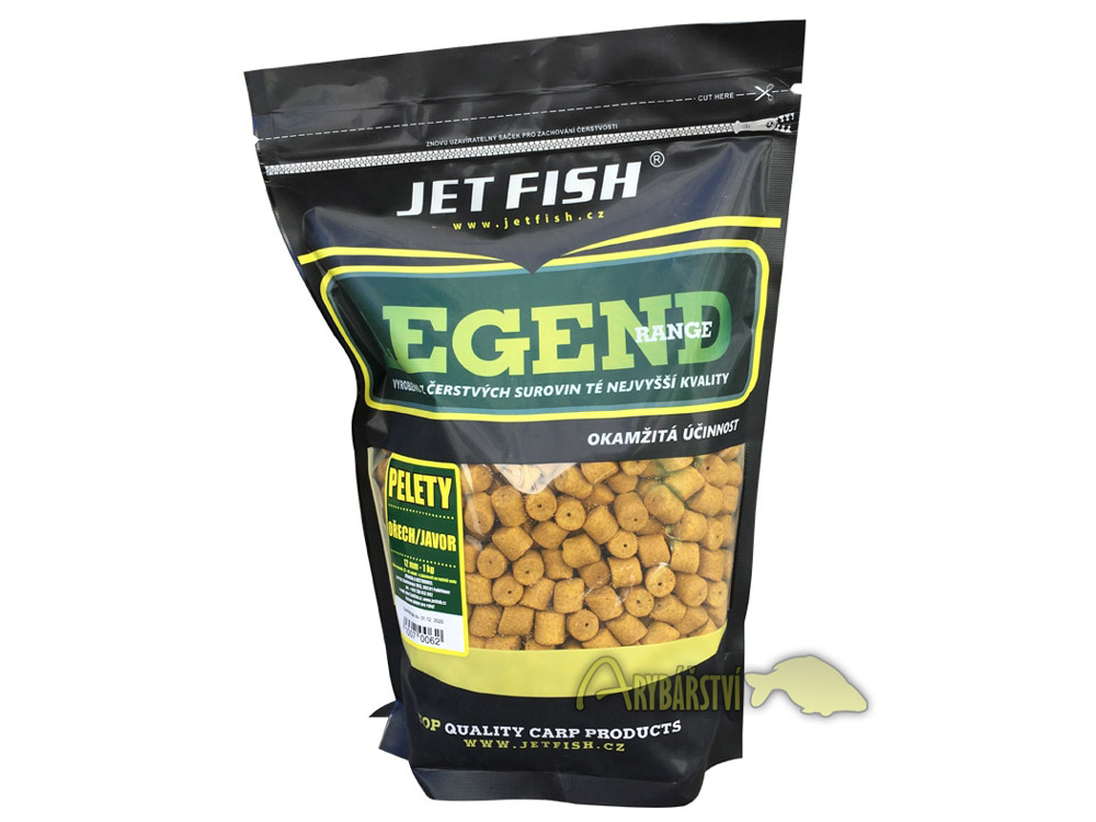 Obrázek k výrobku 66324 - JET FISH Pelety Legend Range 12 mm 1 kg - Příchuť: ořech javor