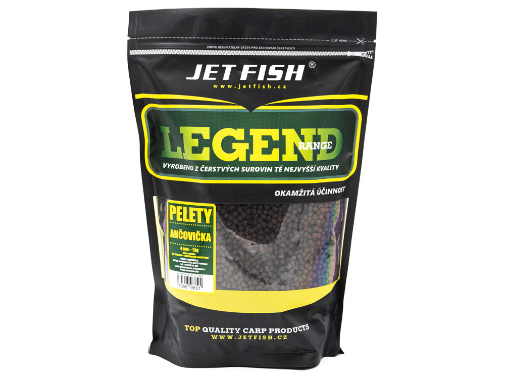 Obrázek k výrobku 71863 - JET FISH Pelety Legend Range 4 mm 1 kg - Příchuť: ančovička