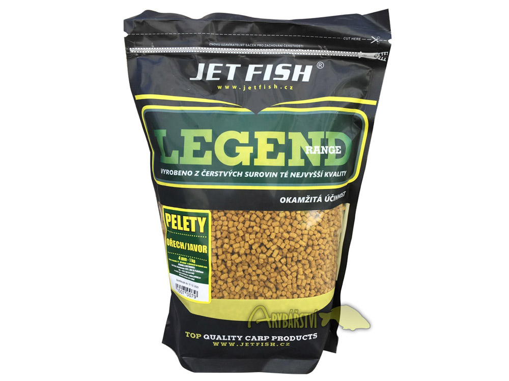 Obrázek k výrobku 66332 - JET FISH Pelety Legend Range 4 mm 1 kg - Příchuť: ořech javor