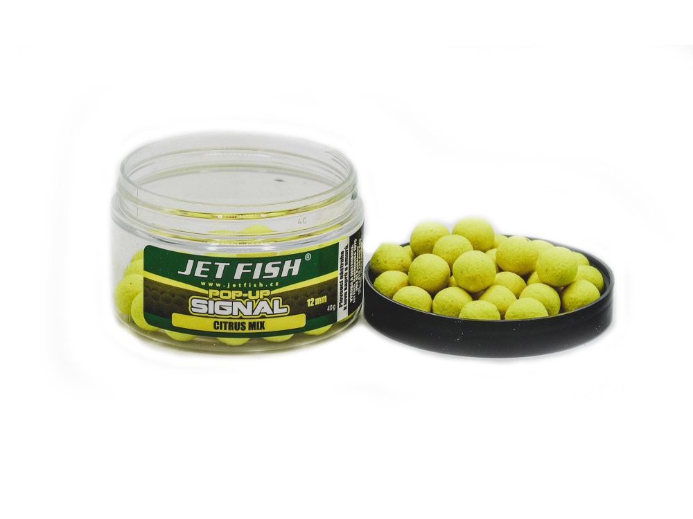 Obrázek k výrobku 73155 - Jet Fish Plovoucí boilie Signal Pop-Up Citrus mix