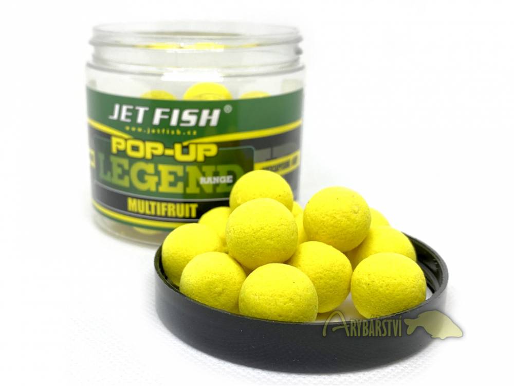 Obrázek k výrobku 63387 - JET FISH Pop-Up Boilie Legend Range Multifruit - Průměr: 16 mm, Balení: 60 g