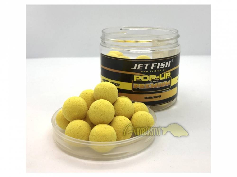 JET FISH Premium Boilie Clasicc Pop-Up CREAM SCOPEX 16 mm